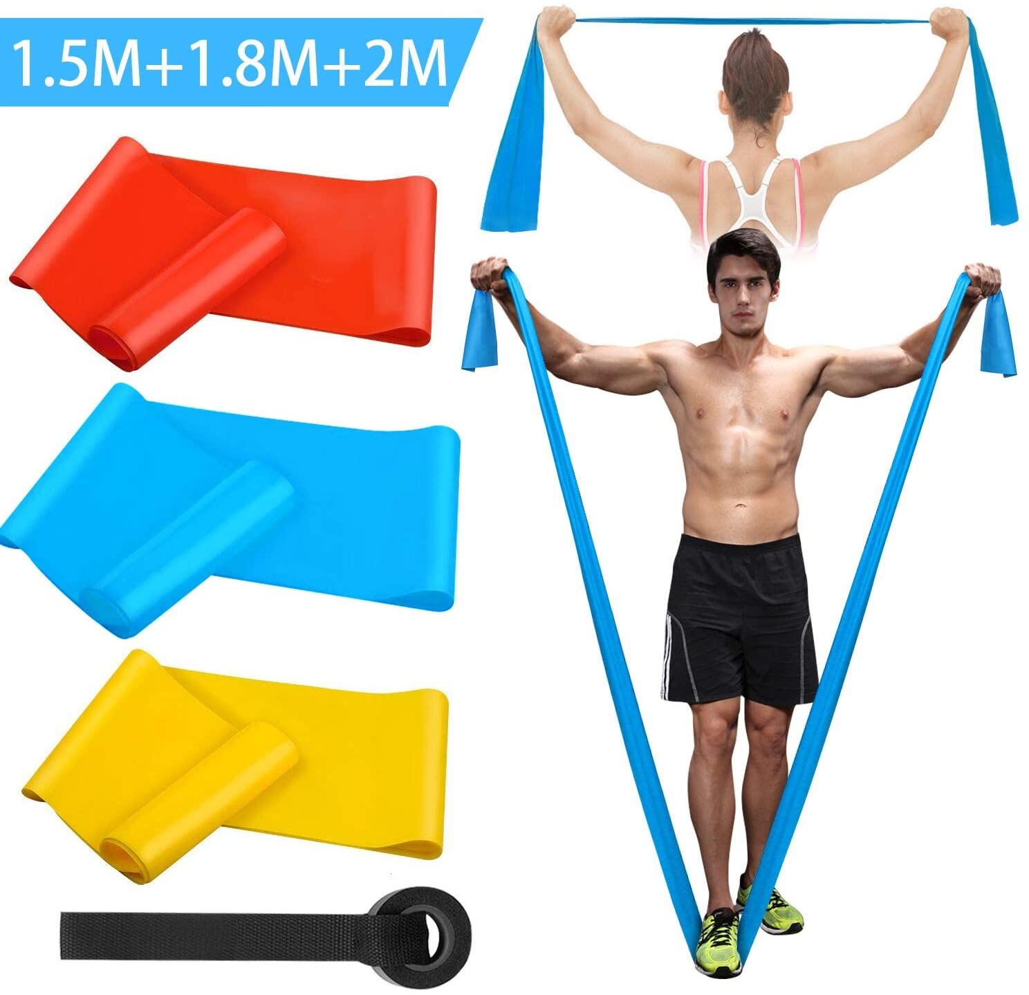 Sports Equipment For Schools - Эластичные ленты для фитнеса, 3 шт.,