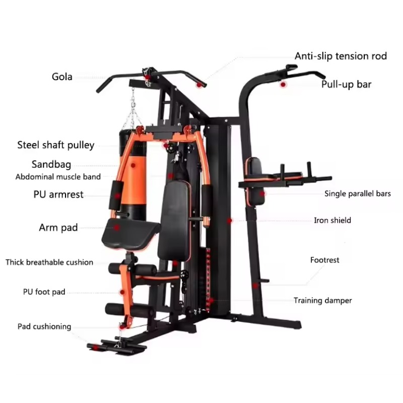 Sports Equipment United - Трехместный комплексный тренажер для фитнеса и