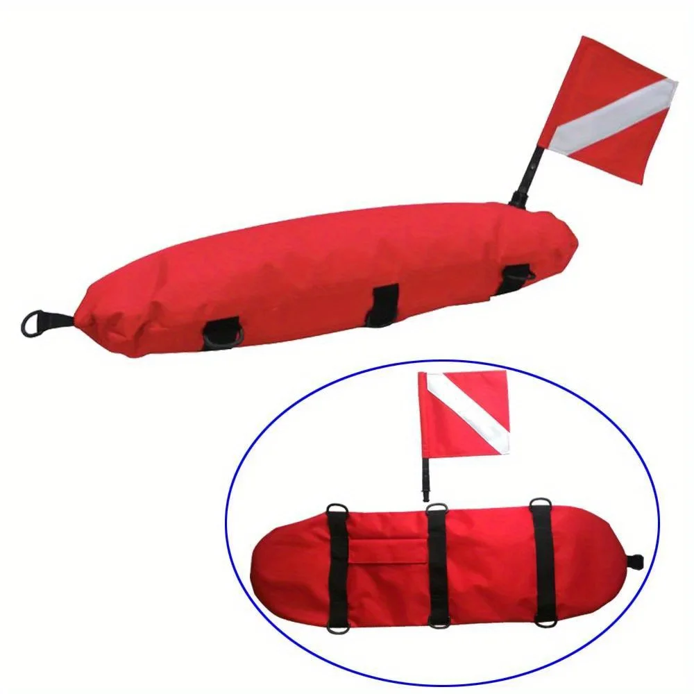Pull Buoy Swimming - Надувной сигнальный буй для дайвинга, маркер